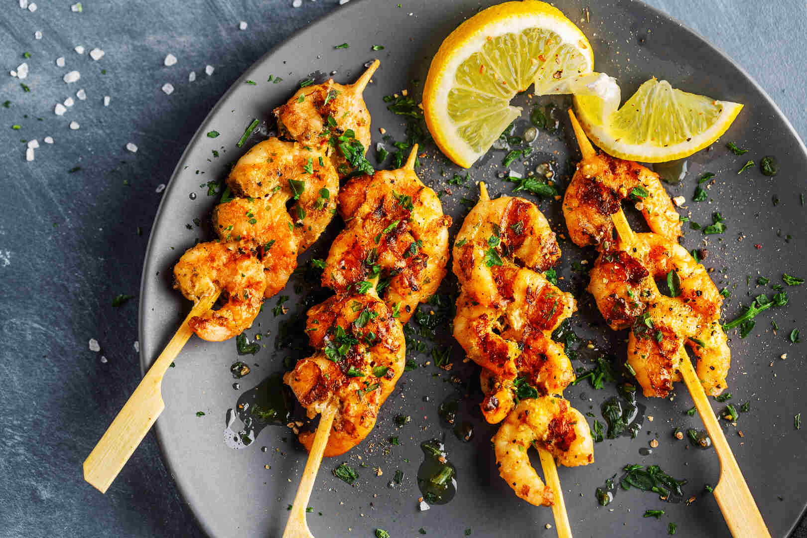 Dill & Lemon Shrimp Skewers