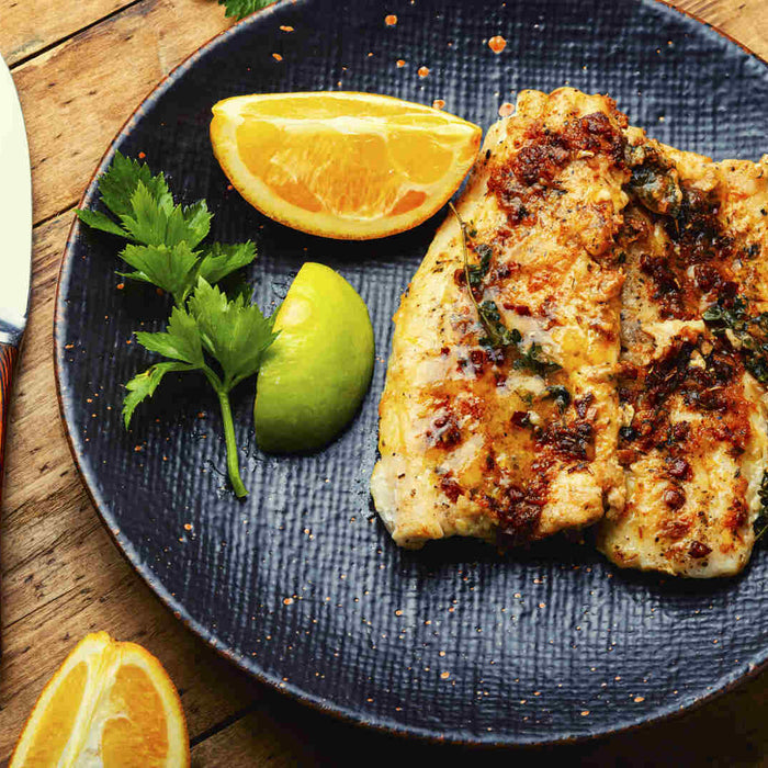 Grilled Tilapia with Lemon-Pepper Butter