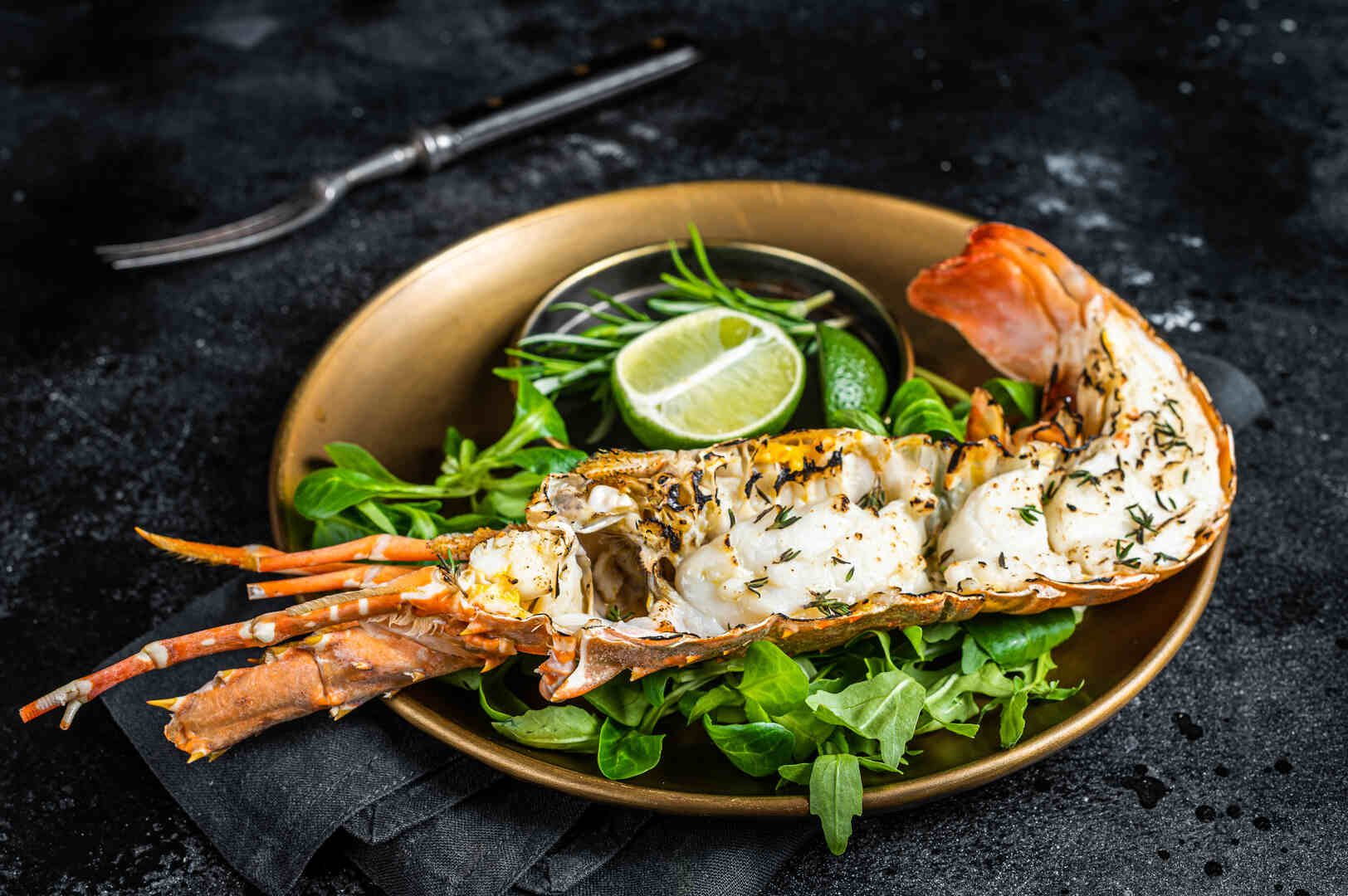 Parsley-Garlic Lobster Tails