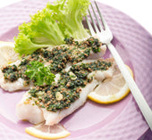 Parsley-Crusted Halibut