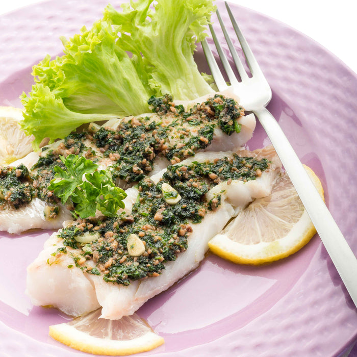 Parsley-Crusted Halibut